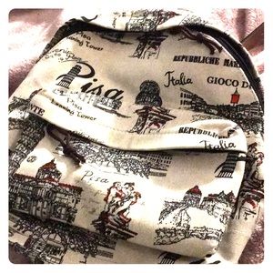 New Cute Mini Italian Book Bag, Nap Sack, Bag Pack